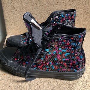 Converse hi top sequin chuck taylor